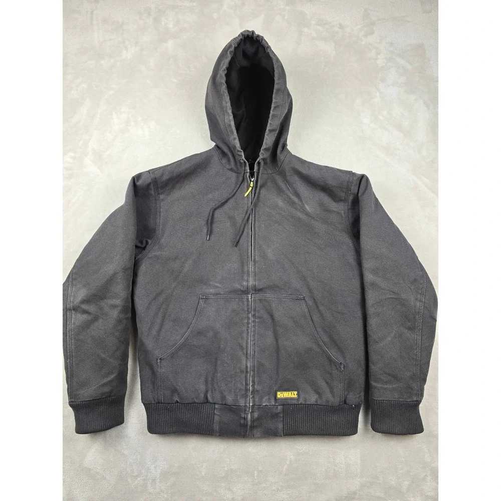 DeWalt Heated‎ Work Jacket Mens M DCHJ061 Canvas Hooded Zip Up NO BATTERY *Read